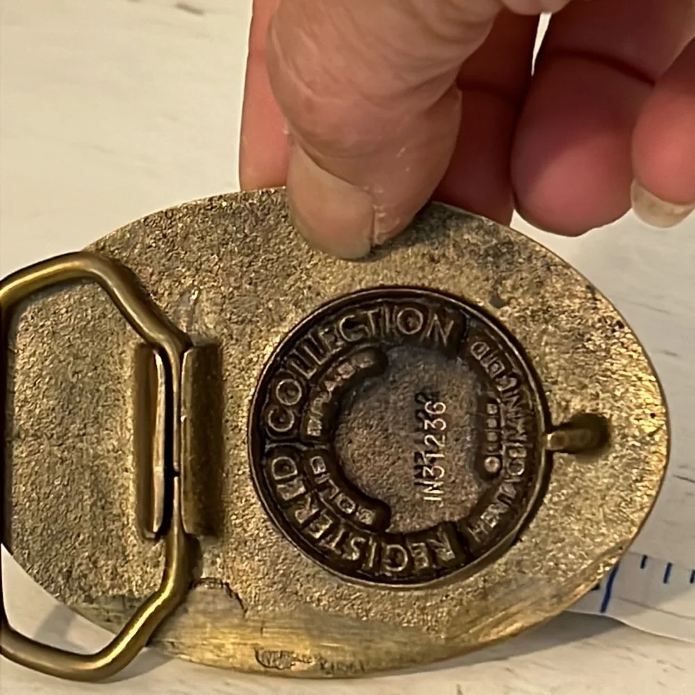 Heritage Mint solid brass buckle United States of America